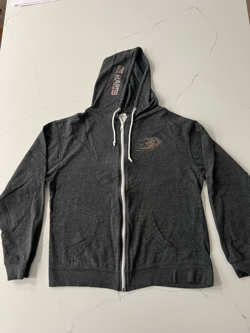 Anaheim Ducks Die Hards Hoodie Sweatshirt Size XL NHL Hockey